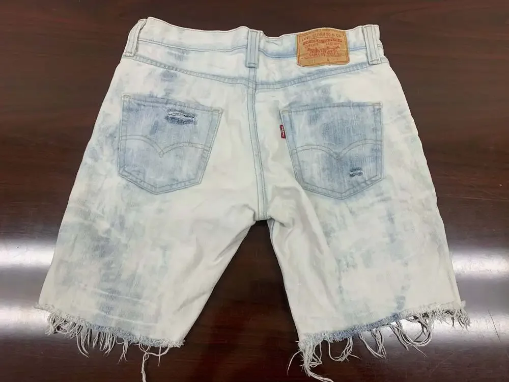 Levi's 511 Mens Distressed Denim Shorts blue Size 30